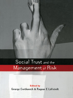 cover image of Social Trust and the Management of Risk